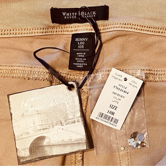 NWT WHBM Saint Honore Western rhinestone embellished lace up ankle skinny tan 10 - Picture 12 of 14